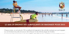 LE SDIS 29 ENGAGE DES SURVEILLANTS DE BAIGNADE POUR 2023